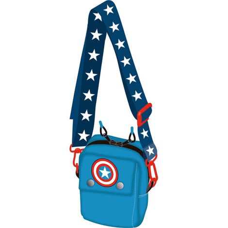 Sacoche - Sac à Bandoulière - Captain America - 12x7x17 cm (1/2)