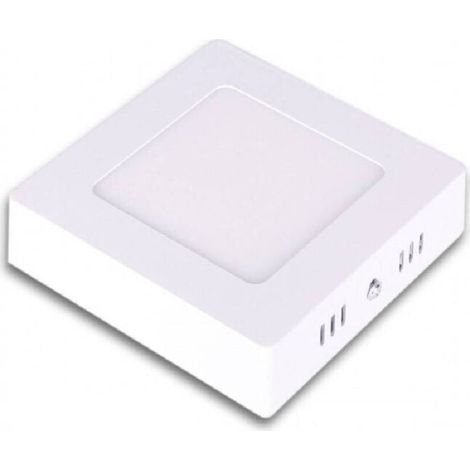 Vtizikl Pannello Plafoniera Led 6w Quadrato Pvc Luce Bianco Caldo Freddo Naturale P120 - -Bianco Caldo -