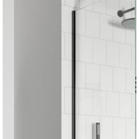 Crosswater Gallery Profilé mural 200cm - pour verre de 8 - 10mm - noir mat (1/2)