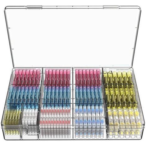 210 Stück elektrische Lötösen, Schrumpfschläuche, Kupferklemmen, Lötstellen für Draht- und Kabelverbinder. (1/5)