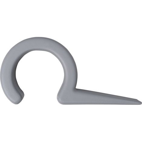 REI abnehmbarer Türstopper, schneckenförmig, anthrazitfarbener Kunststoff, 44 x 24 x 90 mm REI
