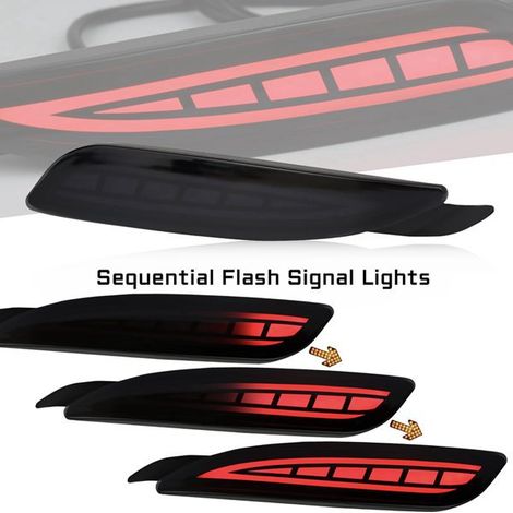 1 pair of rear bumper lights, brake lights, and turn signals suitable for 22-23 Mazda 5 (1/4)