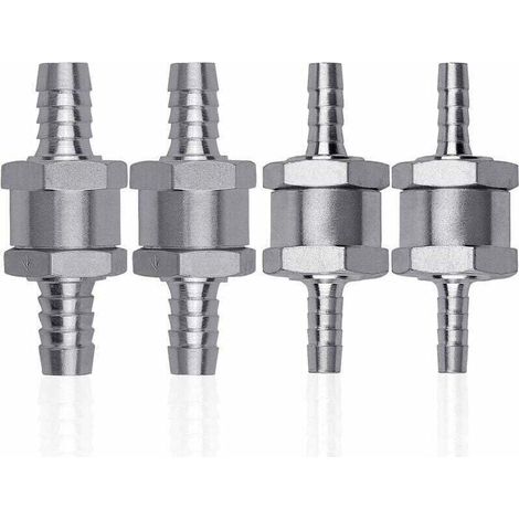 4 Pcs Clapet Anti-retour Gasoil en Alliage d\'aluminium, 6/8/10/12mm Clapet de Carburant avec Flche pour Essence Diesel Voiture Bateau Moto (1/4)