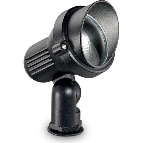 Piantana Moderna Da Esterno Terra Alluminio Nero 1 Luce Gu10 (1/4)