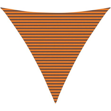 Toldo Vela de Sombra Naranja y Marrón 6 x 6 x 6 m vidaXL