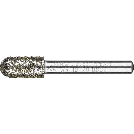 PFERD TOOLS Diamant-Schleifstift Walzenrund Ø10,0mm Schaft-Ø6 mm D852 (sehr grob) zum Entgraten (1/2)