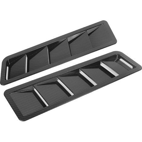 Grille d'aération de capot, cache de ventilation de refroidissement moteur ABS, accessoires décoratifs, fibre de carbone (1/5)