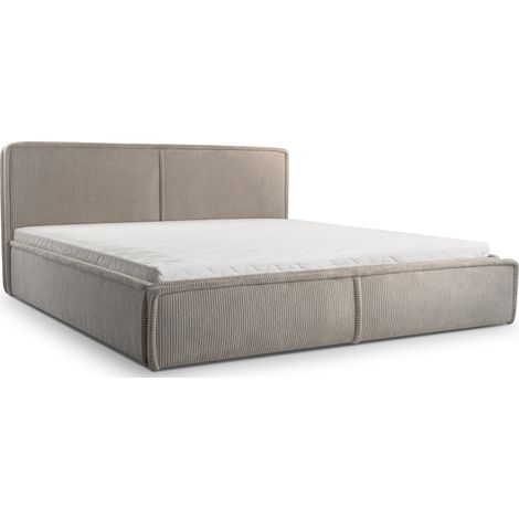 Selsey Cordo - Polsterbett mit Bettkasten, olivgrüner Cordstoff, 160x200 cm (1/5)
