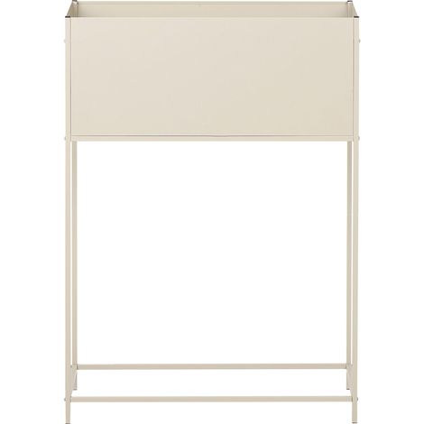 Elevated Plant Pot TAPIEN Metal 70 cm Beige