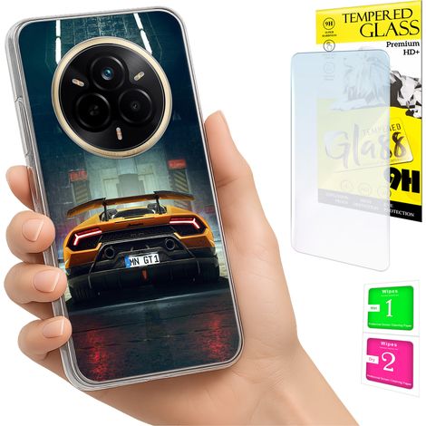 Schutzhülle für Realme 14 Pro 5G: Fotoschutzhülle, Rückseite + 9H-Glas (1/5)