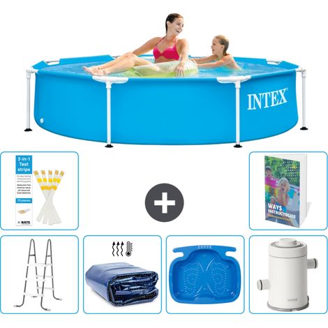 Frame Pool Rund - 244x51 cm - 7-teilig S144
