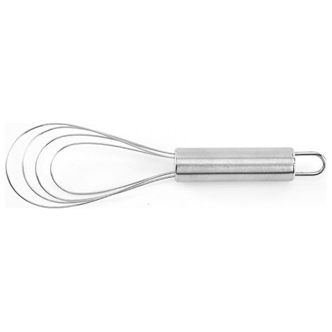 Juego de batidores de cocina prémium de 2 piezas - Para pequeñas cantidades en recipientes poco profundos - Acero inoxidable 18/10 - Apto para lavavajillas - 27 cm, plateado (1/2)