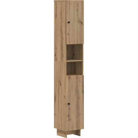 Badezimmerschrank mit offenem Regal EDE Artisan-Eiche vidaXL (1/5)