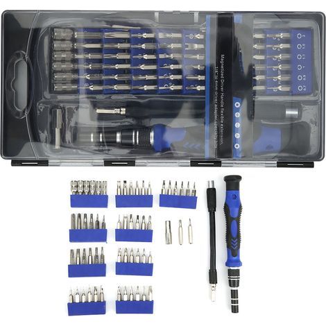 Kit d'outils de réparation de Tournevis 56 en 1 Tournevis de précision Multifonctionnel pour Lunettes pour Ordinateur Portable Mobile réparation de téléphone (1/5)