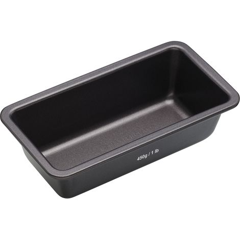 MasterClass Molde para pan de 1 lb, sin PTFE, PFOA ni BPA, resistente acero al carbono de 1 mm de grosor y diseño sin costuras, 18 x 9 x 5,5 cm Molde para pan pequeño