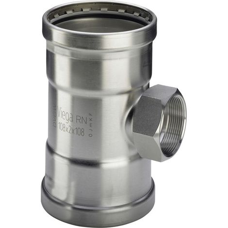 Viega Sanpress Inox XL-T-Stück 482879 76,1 x Rp 2 x 76,1 mm, Stahl nichtrostend, SC-Contur (1/2)