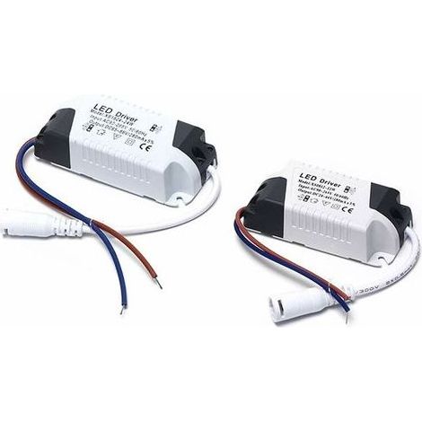 2x Driver LED, 4-7W transformateur pour plafonnier LED, alimentation panneau LED, connecteur DC pour plafonnier LED (4-7W)