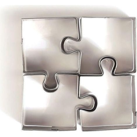 8 mini emporte-pièces inox - Puzzle (1/2)