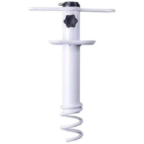 Ancre de sable pour parasol de plage, base de camping en plein air, support de tarière, support de rangement en spirale, robuste, pour patio, maison, jardin (1/5)