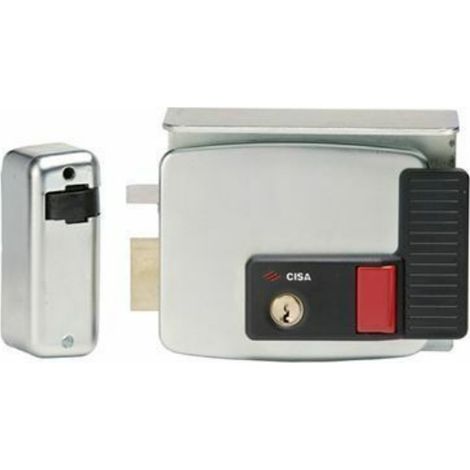 Serratura cisa elettrica per cancelli con pulsante 11731 ent 50 mm sinistra