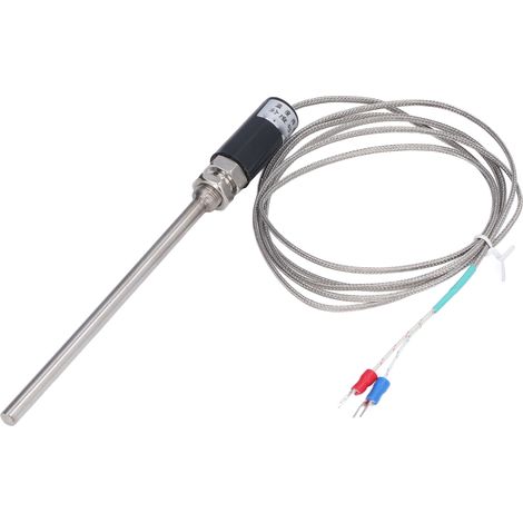 Sonde de température type K WRNT-01 thermocouple blindé fil nickel-chrome 150mm plage 0-800℃ pour machines industrielles (1/5)
