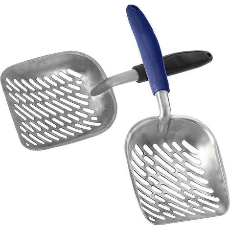 Pelle à litière pour chat en alliage métallique, compatible avec un usage intensif (lot de 4). (1/4)