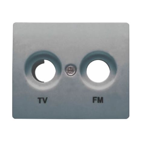 Abdeckung Buchse TV / FM Stahl NEPTUNO BJC IRIS 18330-AN