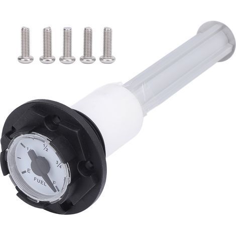 Jauge à carburant mécanique avec bouchon étanche – Capot de réservoir 200 mm, précision ±5 %, aluminium/PP (1/5)