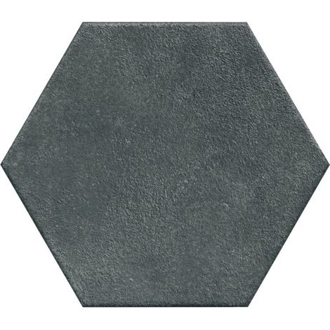 Carrelage sol / mur hexagonal effet ciment 25x21,6 cm TERRACRETA Oltremare Esagono (vendu par boite de 1.18m2) (1/4)