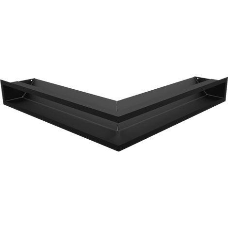 Eck-Lüftungsgitter LUFT 56x56x9 schwarz (1/5)