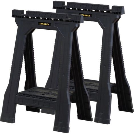 2 Stück klappbare PVC-Staffeleien von Stanley  57,1 x 12,6 x 81,8 cm  Leichte Staffelei mit einer Tragkraft von 362 kg