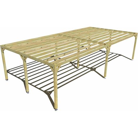 Pergola bois • 10m x 5m • indépendante • sens largeur • livraison comprise