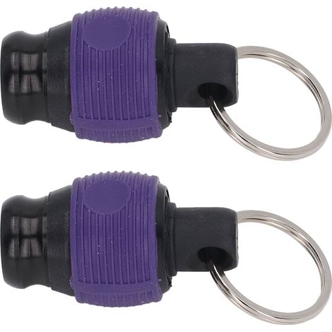 Lot de 2 porte-embouts de tournevis à fixation rapide et résistants à l'usure, pour outils de 6,35 mm (1/4 po) de diamètre, violet (1/5)