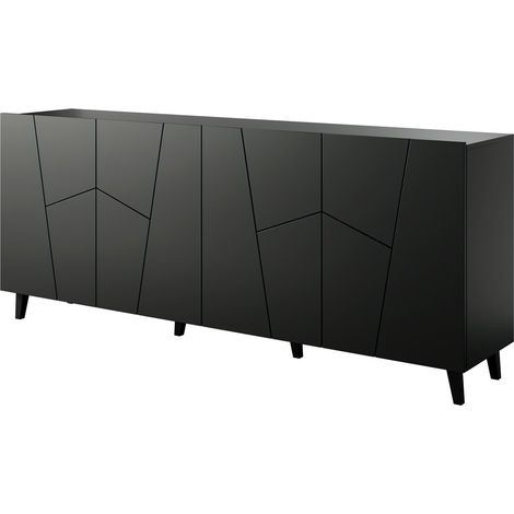 Cama ETNA cómoda 200x42x82 negro mate (1/5)