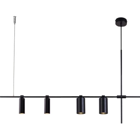 Suspension noire minimaliste Shilo Namasu 95cm 4 spots (1/3)