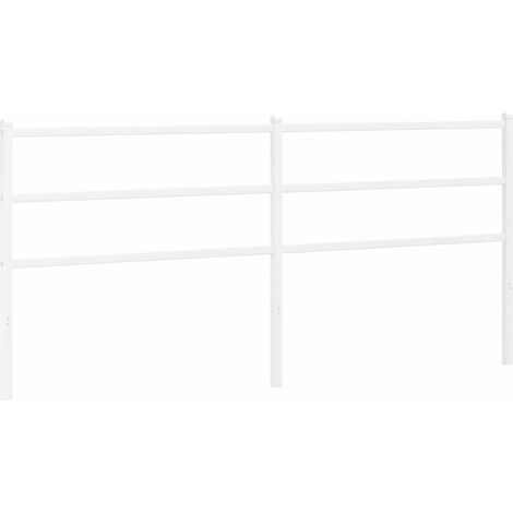 Maison Exclusive - Ersatz-Kopfteil Metall Weiß 193 cm