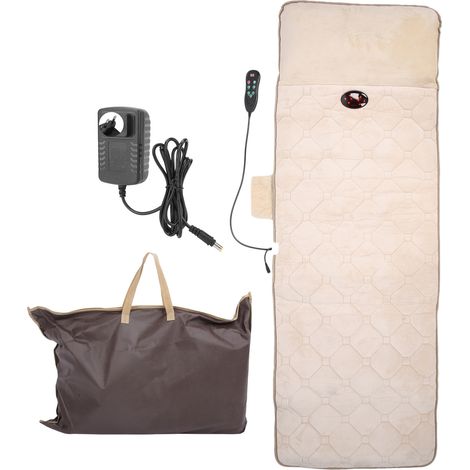 Tapis de massage professionnel pour maison, matelas de massage corps cou nu épaules, beige, 100-240V prise UE (1/5)