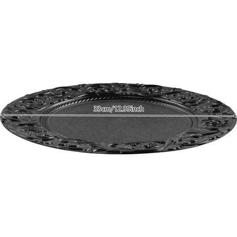 Bandejas para hornear, diseño elegante, material duradero, color negro, 33 cm (13 pulgadas) (1/2)