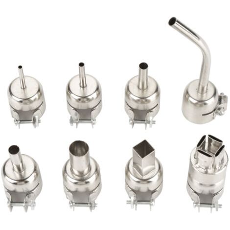 8 buses pour pistolet à air chaud électrique réglable 8858I 650W avec affichage numérique LED (buses)