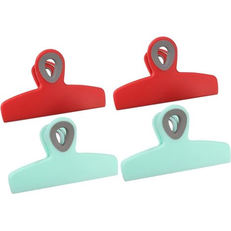 VICASKY Lot de 4 pinces fermeture pour sacs alimentaires, grandes (1/5)