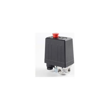 Pressostat de compresseur d'air 4 sorties – Métal et plastique – Compatible mini compresseurs – Système marche/arrêt efficace (1/5)