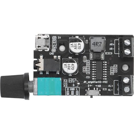 Mini amplificateur stéréo avec 2 modes de fonctionnement, module d'amplification sonore pour enceintes de cinéma et de magasin. (1/5)