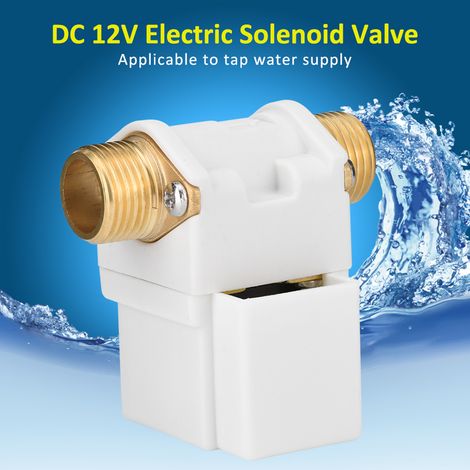 Électrovanne solaire 12 V CC G1/2" pour eau, normalement fermée (N/C)