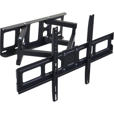 Mendler – Support mural TV inclinable 32-65'' – VESA 600mm – Charge max 50kg – Acier laminé à froid – Pivotant 120° (1/4)
