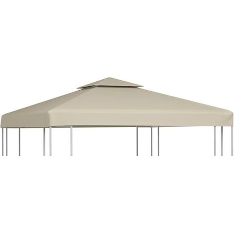 Toile de rechange pour store banne, 310 g/m², beige, 3 x 3 m (1/5)