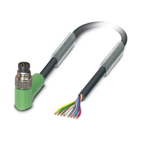 Câble d'actionneur Phoenix Contact 8 conducteurs , M8 Mâle, 3m ( Prix pour 1 )
