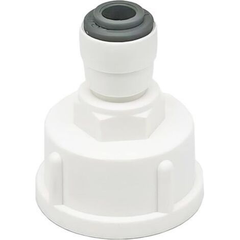 1 Pièces Raccord Tuyau Eau Frigo, Connecteur Rapide 1/4" Converti en Femelle 3/4”, Double Joint, Connecteurs Rapides de Filtre à Eau (1/5)