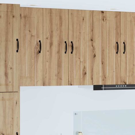 vidaXL Armadietto a muro LUCCA 2 pz Rovere Artigianale