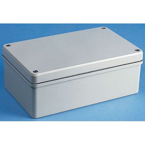 Boîtier RS PRO en Fonte d'aluminium, 127 x 125 x 90mm, Gris IP66, Blindé ( Prix pour 1 )