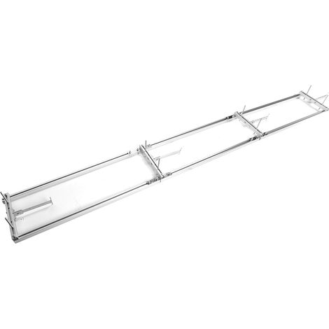 Scie à chaîne portable 2,7 m système de guidage rail métal, kit sciage tronçonneuse pour planches, guide de coupe réglable, ensemble moulin à bois robuste (1/5)